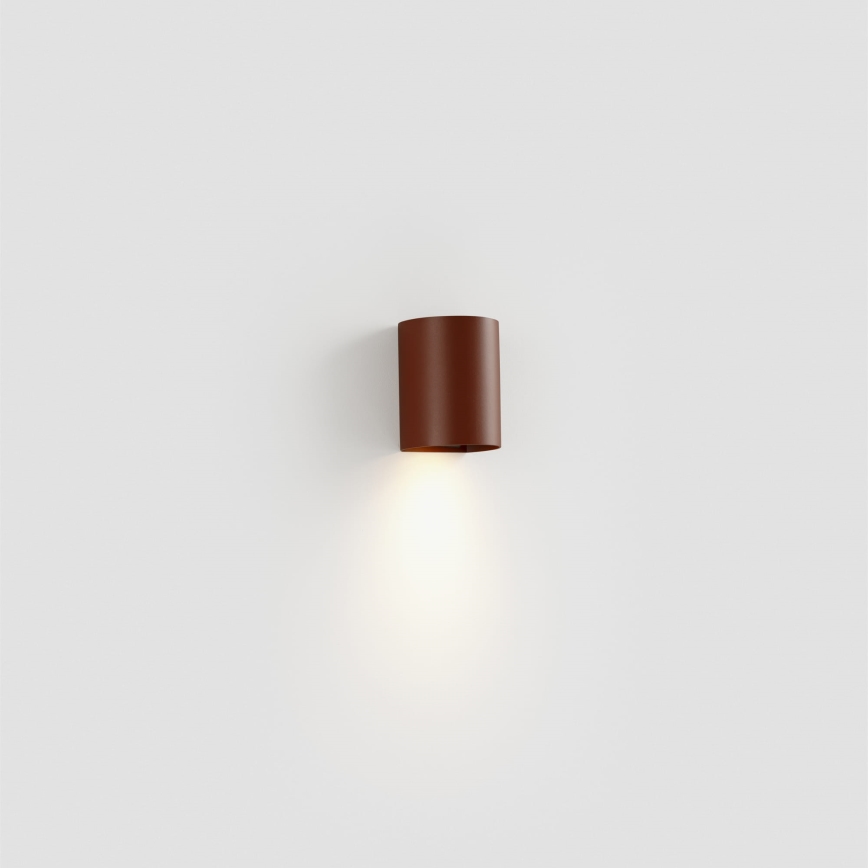 FARO 40525 - Aplique SOLE 1xGU10/8W/230V color ladrillo redondeado