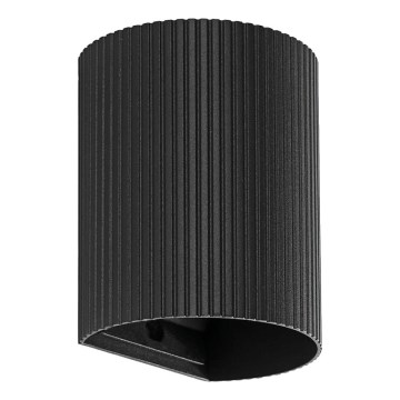 FARO 40527 - Aplique SOLE 1xGU10/8W/230V negro festoneado redondeado