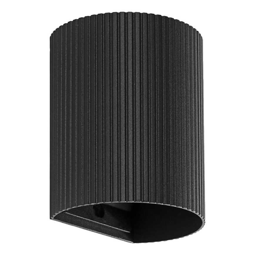FARO 40527 - Aplique SOLE 1xGU10/8W/230V negro festoneado redondeado