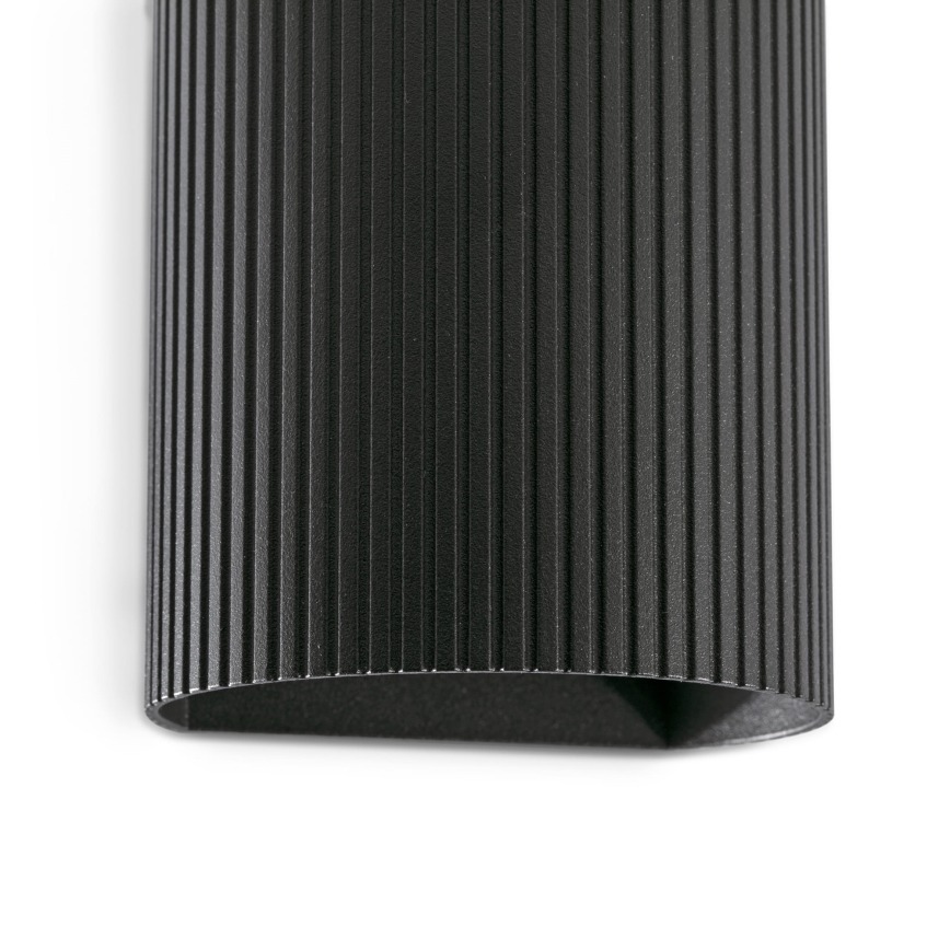 FARO 40527 - Aplique SOLE 1xGU10/8W/230V negro festoneado redondeado