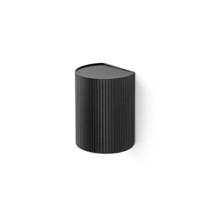 FARO 40527 - Aplique SOLE 1xGU10/8W/230V negro festoneado redondeado