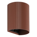 FARO 40529 - Aplique SOLE 1xGU10/8W/230V color ladrillo festoneado redondeado