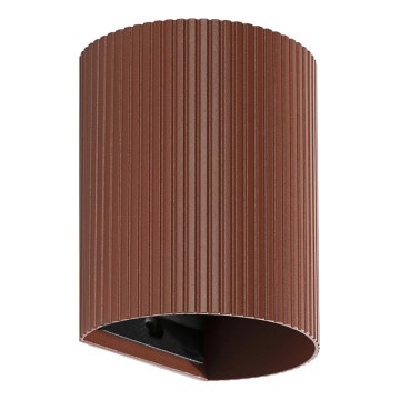 FARO 40529 - Aplique SOLE 1xGU10/8W/230V color ladrillo festoneado redondeado