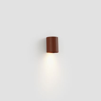 FARO 40529 - Aplique SOLE 1xGU10/8W/230V color ladrillo festoneado redondeado