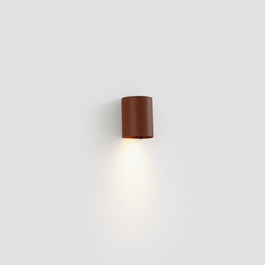 FARO 40529 - Aplique SOLE 1xGU10/8W/230V color ladrillo festoneado redondeado