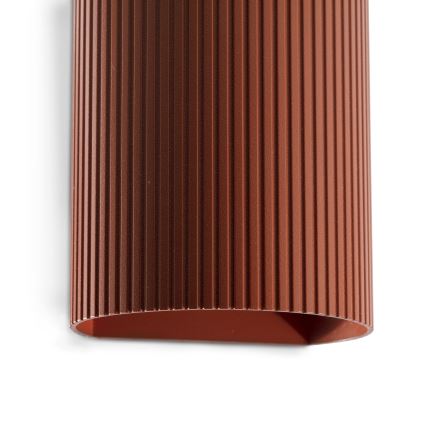 FARO 40529 - Aplique SOLE 1xGU10/8W/230V color ladrillo festoneado redondeado