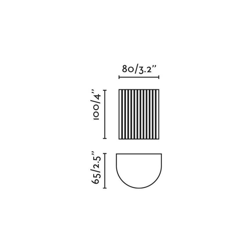 FARO 40529 - Aplique SOLE 1xGU10/8W/230V color ladrillo festoneado redondeado
