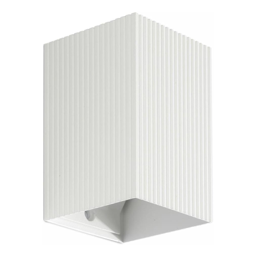 FARO 40534 - Aplique SOLE 1xGU10/8W/230V blanco festoneado cuadrado