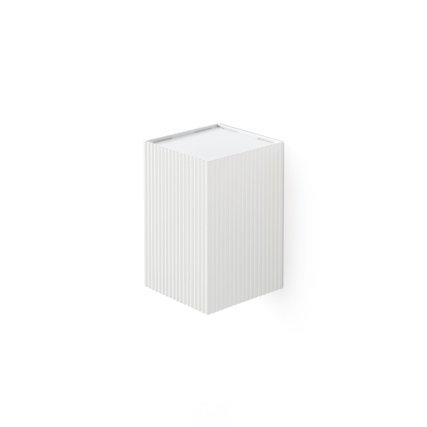 FARO 40534 - Aplique SOLE 1xGU10/8W/230V blanco festoneado cuadrado