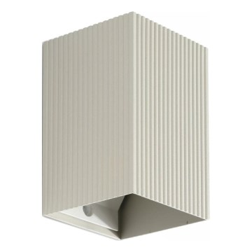 FARO 40536 - Aplique SOLE 1xGU10/8W/230V gris festoneado cuadrado