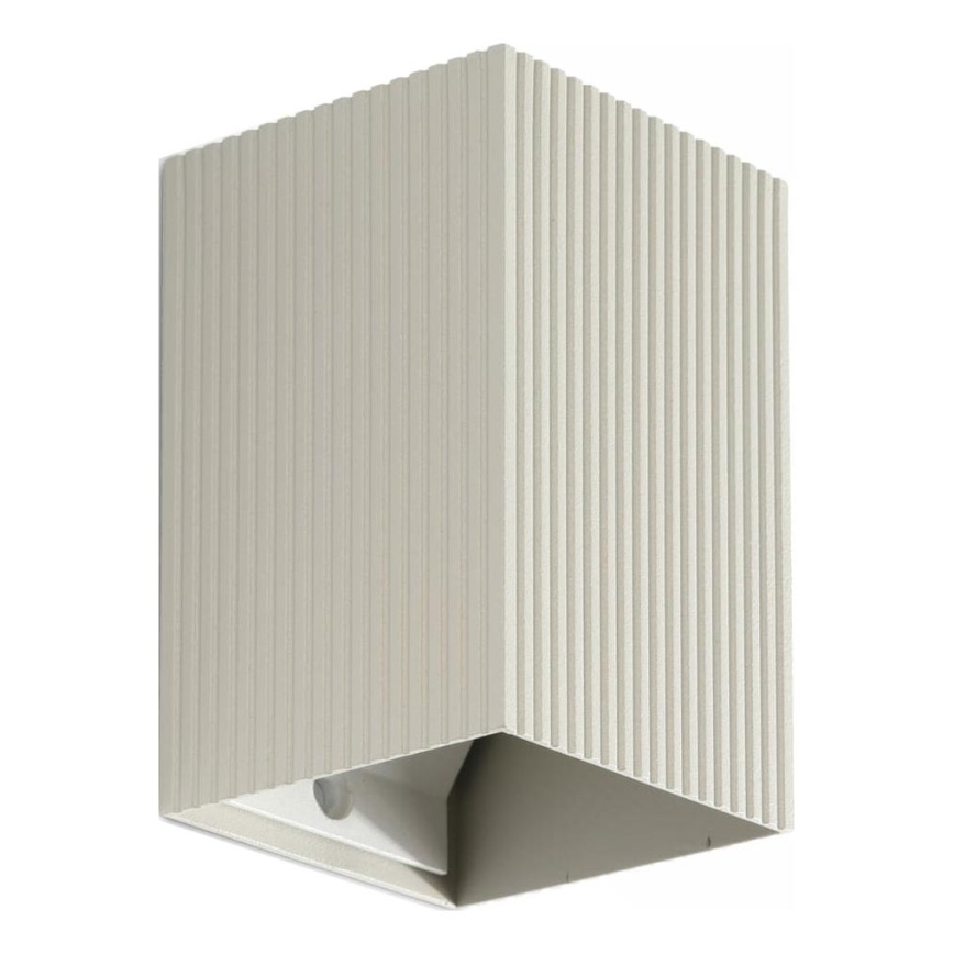 FARO 40536 - Aplique SOLE 1xGU10/8W/230V gris festoneado cuadrado