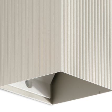 FARO 40536 - Aplique SOLE 1xGU10/8W/230V gris festoneado cuadrado