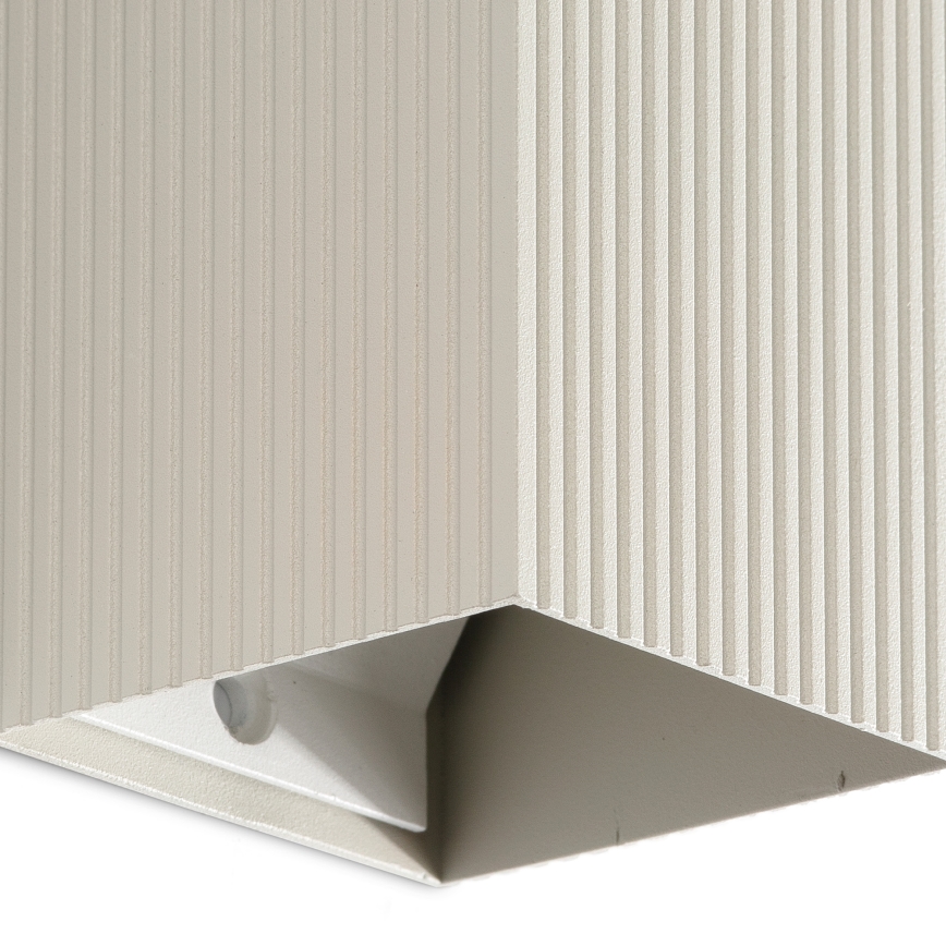 FARO 40536 - Aplique SOLE 1xGU10/8W/230V gris festoneado cuadrado