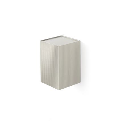 FARO 40536 - Aplique SOLE 1xGU10/8W/230V gris festoneado cuadrado