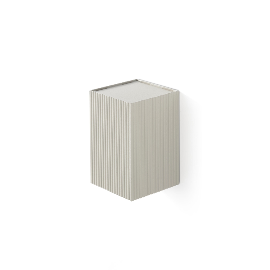 FARO 40536 - Aplique SOLE 1xGU10/8W/230V gris festoneado cuadrado