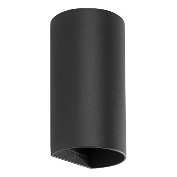 FARO 40539 - Aplique SOLE 2xGU10/8W/230V negro redondeado