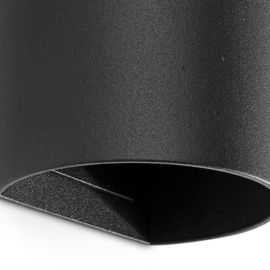 FARO 40539 - Aplique SOLE 2xGU10/8W/230V negro redondeado