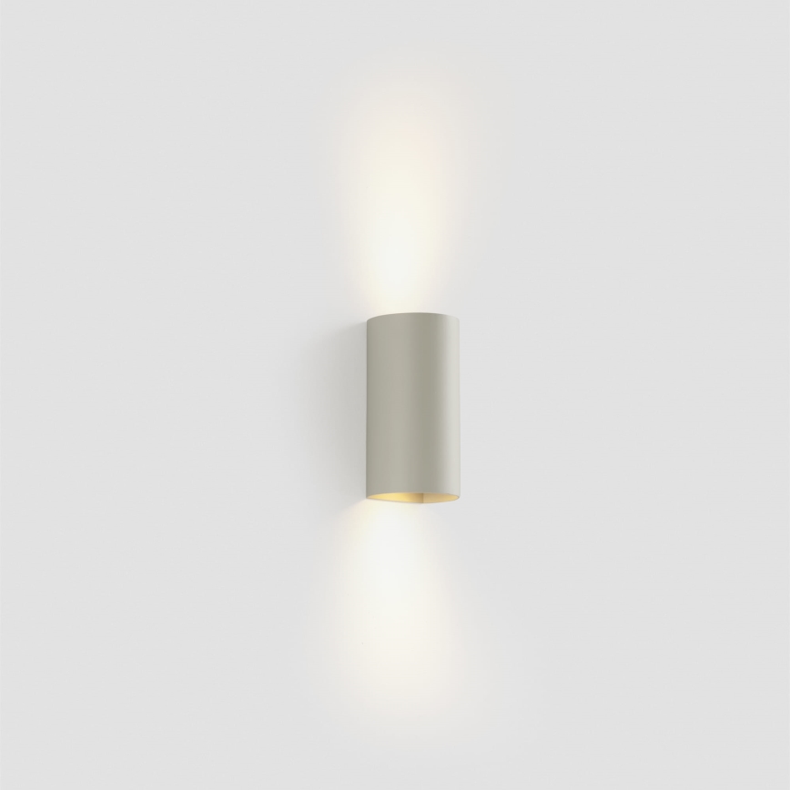 FARO 40540 - Aplique SOLE 2xGU10/8W/230V gris redondeado