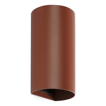 FARO 40541 - Aplique SOLE 2xGU10/8W/230V color ladrillo redondeado