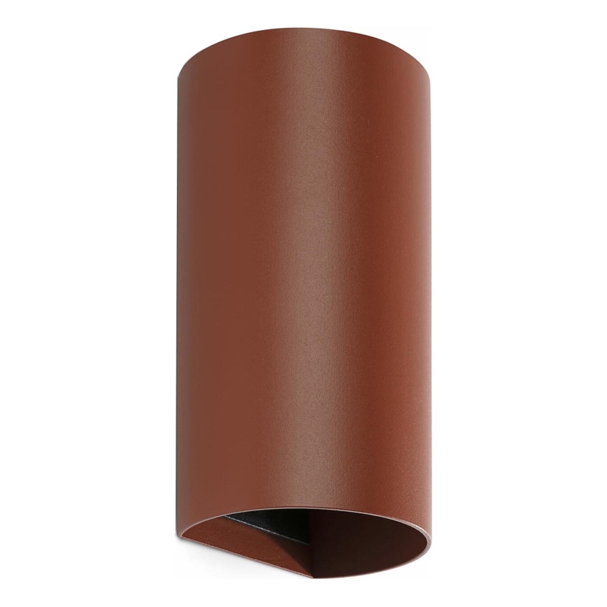 FARO 40541 - Aplique SOLE 2xGU10/8W/230V color ladrillo redondeado
