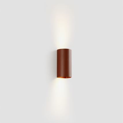 FARO 40541 - Aplique SOLE 2xGU10/8W/230V color ladrillo redondeado
