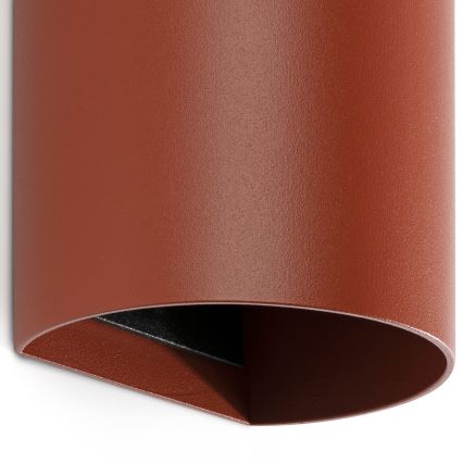 FARO 40541 - Aplique SOLE 2xGU10/8W/230V color ladrillo redondeado