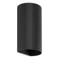 FARO 40543 - Aplique SOLE 2xGU10/8W/230V negro festoneado redondeado