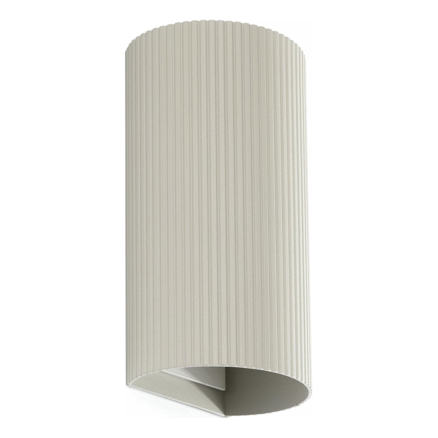 FARO 40544 - Aplique SOLE 2xGU10/8W/230V gris festoneado redondeado