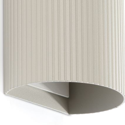 FARO 40544 - Aplique SOLE 2xGU10/8W/230V gris festoneado redondeado