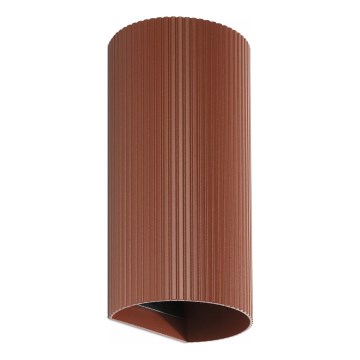 FARO 40545 - Aplique SOLE 2xGU10/8W/230V color ladrillo festoneado redondeado