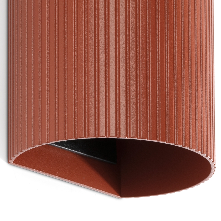 FARO 40545 - Aplique SOLE 2xGU10/8W/230V color ladrillo festoneado redondeado