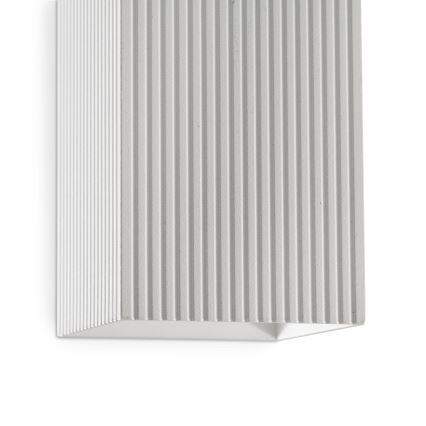 FARO 40565 - Aplique SOLE 2xGU10/8W/230V blanco festoneado cuadrado