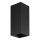 FARO 40566 - Aplique SOLE 2xGU10/8W/230V negro festoneado cuadrado