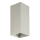 FARO 40567 - Aplique SOLE 2xGU10/8W/230V gris festoneado cuadrado