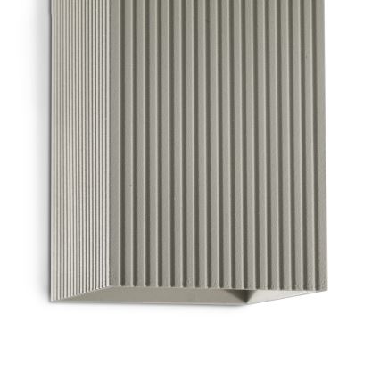 FARO 40567 - Aplique SOLE 2xGU10/8W/230V gris festoneado cuadrado