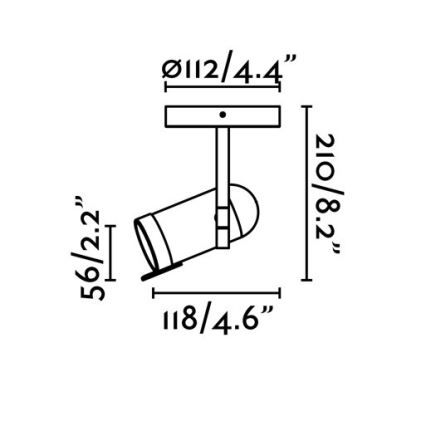 Faro 43529 - Foco ORLEANS 1xGU10/8W/230V blanco