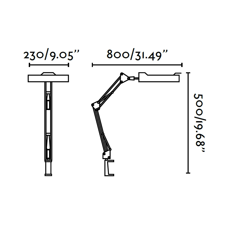 FARO 50040 - Lámpara de mesa con clip MAGNI 1xG10q(T9)/22W/230V