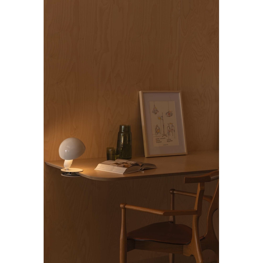 FARO 56101 - Lámpara de mesa con clip 2en1 BELA 1xE27/15W/230V blanco