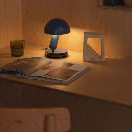 FARO 56102 - Lámpara de mesa con clip 2en1 BELA 1xE27/15W/230V azul