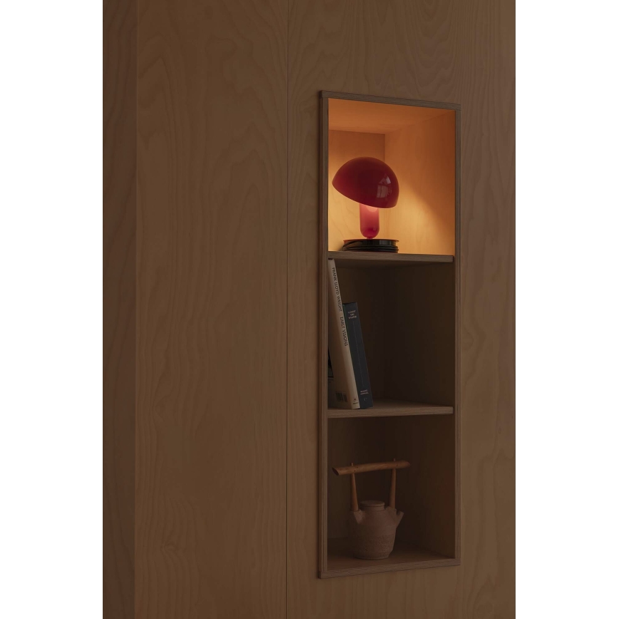 FARO 56103 - Lámpara de mesa con clip 2en1 BELA 1xE27/15W/230V rojo