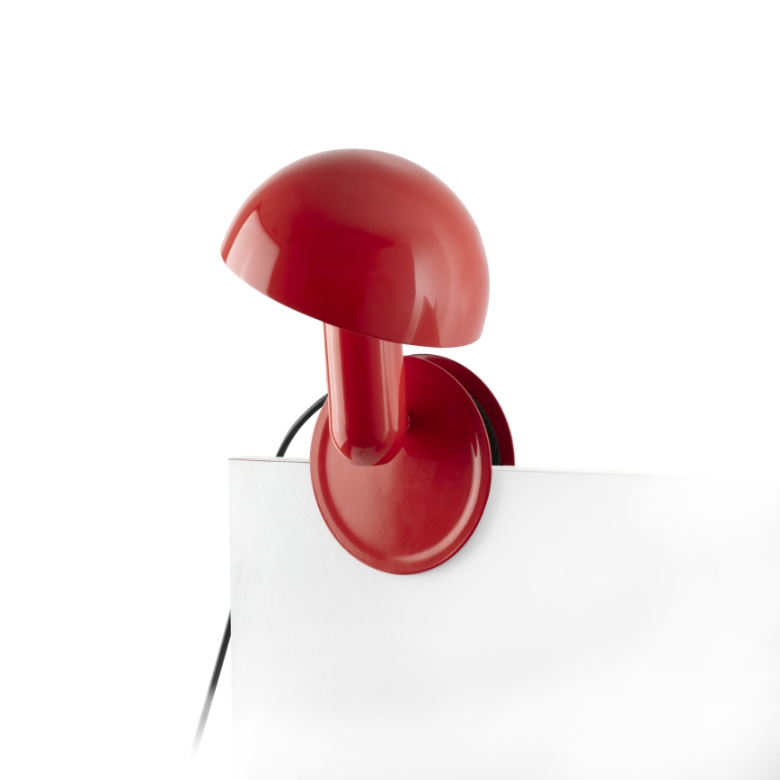 FARO 56103 - Lámpara de mesa con clip 2en1 BELA 1xE27/15W/230V rojo