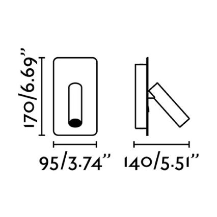 FARO 62120 - Aplique LED SUAU LED/3W/230V blanco