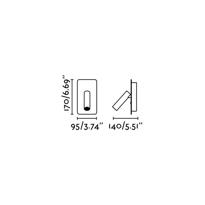 FARO 62128 - Foco LED de pared SUAU LED/3W/230V