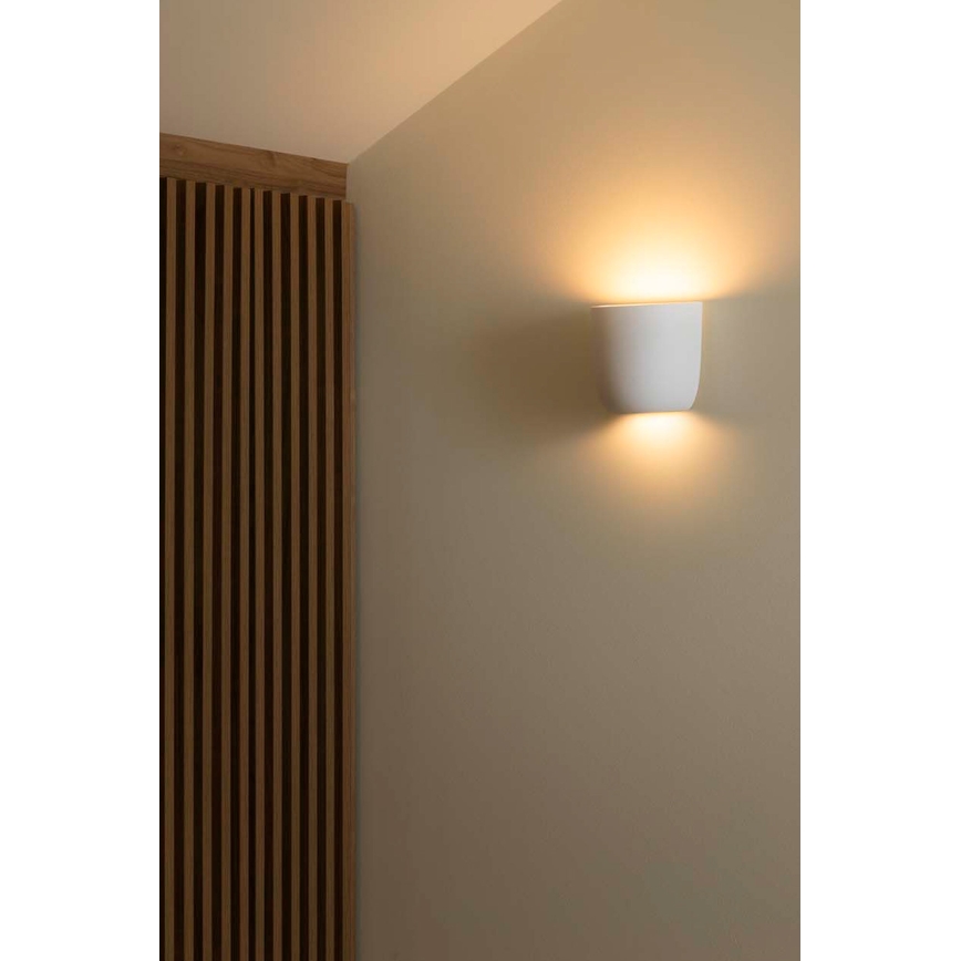 FARO 63428 - Aplique KAPPU 1xE14/7W/230V 15,8x15 cm blanco