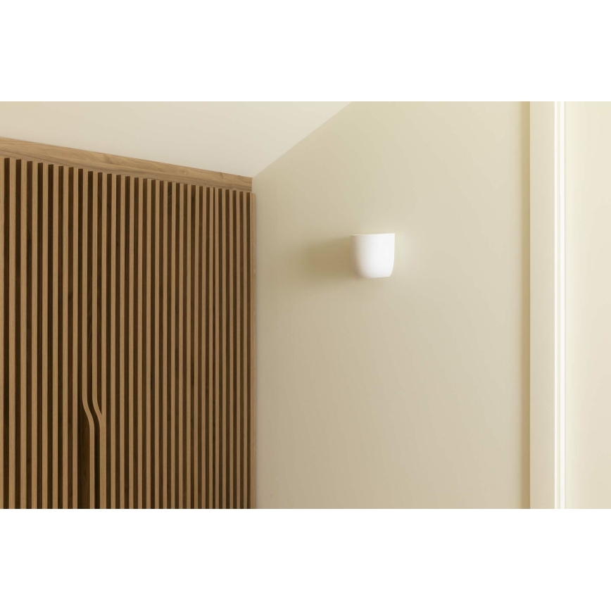 FARO 63428 - Aplique KAPPU 1xE14/7W/230V 15,8x15 cm blanco