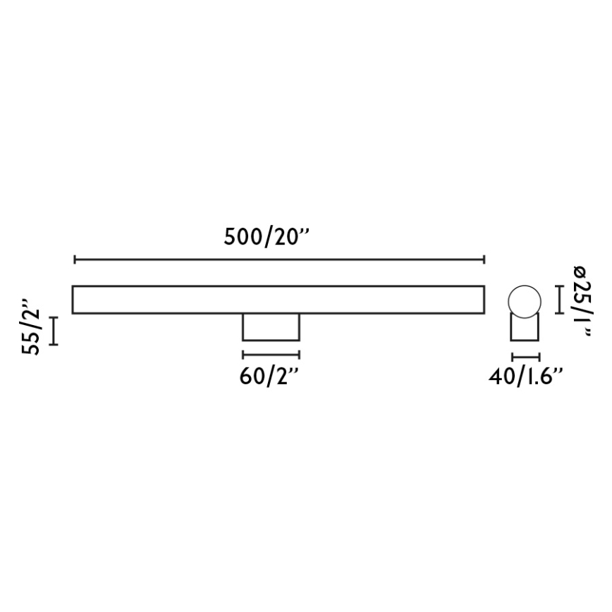 FARO 63552 - Iluminación LED para espejos de baño CALMA LED/7W/230V IP44 blanco