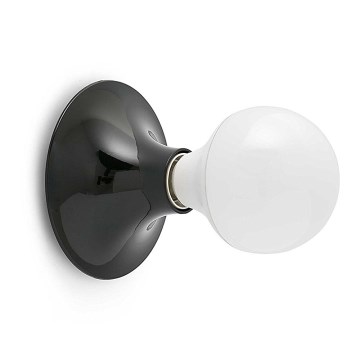 Faro 64197 - Aplique BALE 1xE27/60W/230V negro