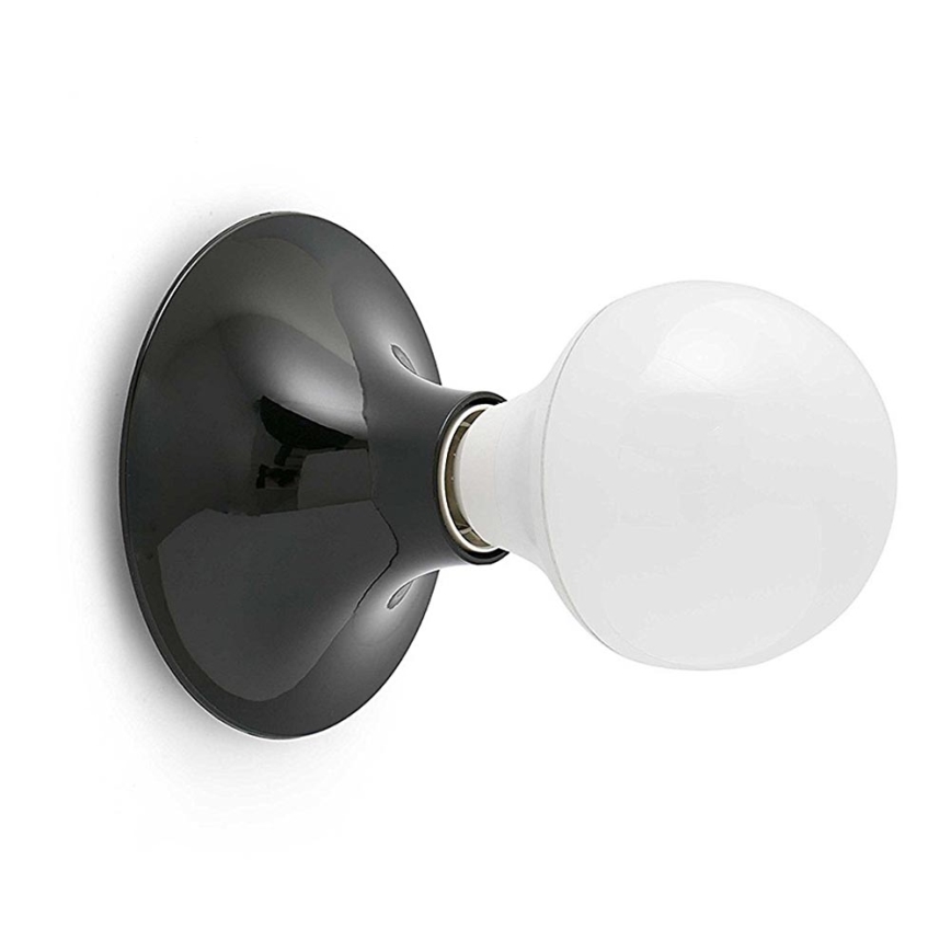 Faro 64197 - Aplique BALE 1xE27/60W/230V negro