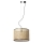 FARO 64314-49 - Lámpara de araña con cable MAMBO 1xE27/15W/230V 45 cm de diámetro ratán/negro