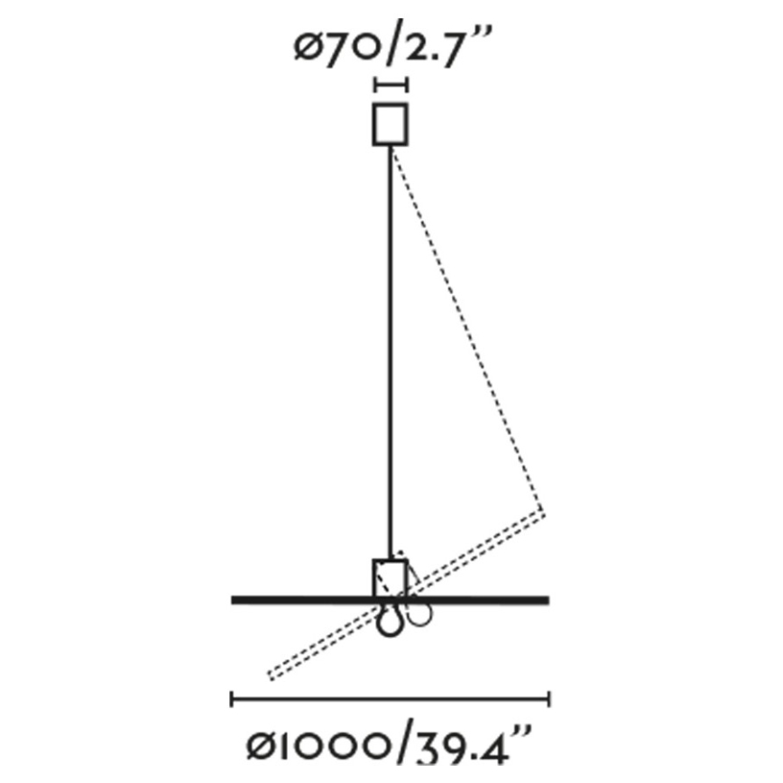 FARO 68590-70 - Lámpara colgante COSTAS 1xE27/15W/230V diá. 100 cm negro/ratán